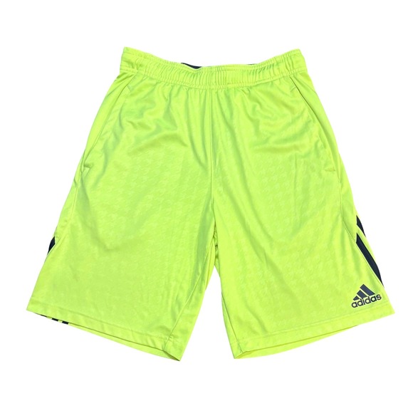 Adidas ClimaLite Shorts Mens Small S Neon Yellow Athletic Basketball - Picture 1 of 8